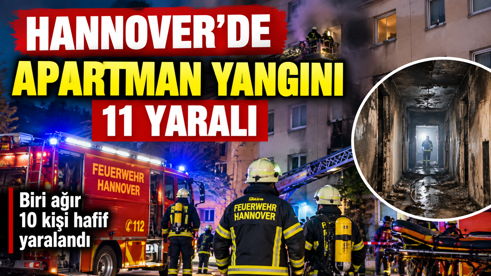 Hannover’de Apartman Yangını: 11 Yaralı