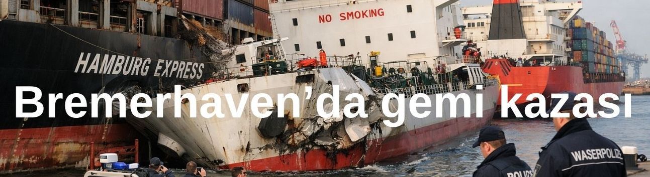 Bremerhaven'da Gemi Kazası Meydana Geldi